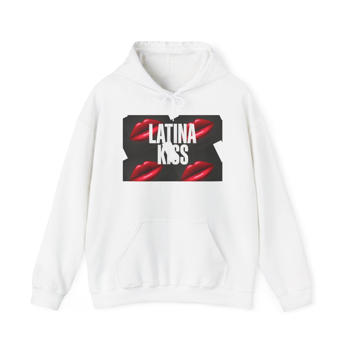 Latina Kiss Hoodie – Graphic Lip Print Pullover