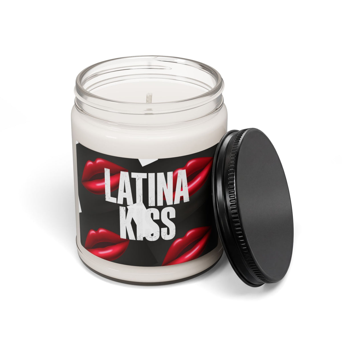 Scented Soy Candle — 'Latina Kiss' 9oz Aromatic Jar