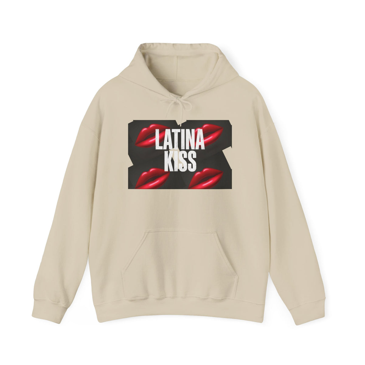 Latina Kiss Hoodie – Graphic Lip Print Pullover