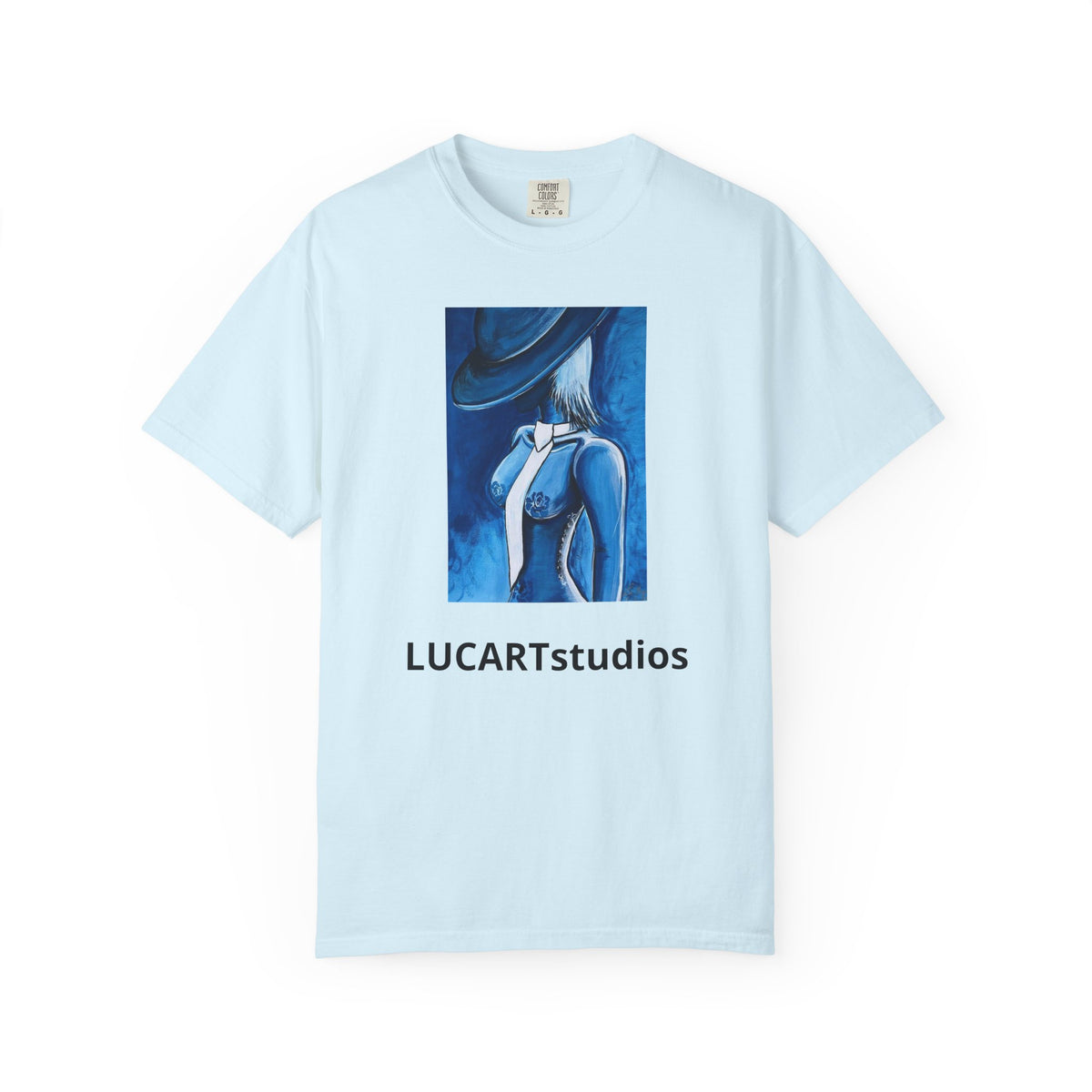 Artistic Blue Muse T-Shirt — LUCARTstudios Graphic Tee