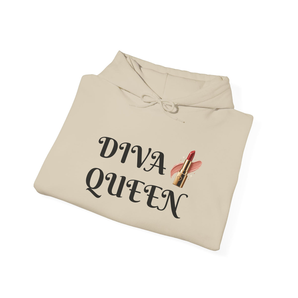 Diva Queen Hoodie — Feminine Lipstick Graphic Pullover