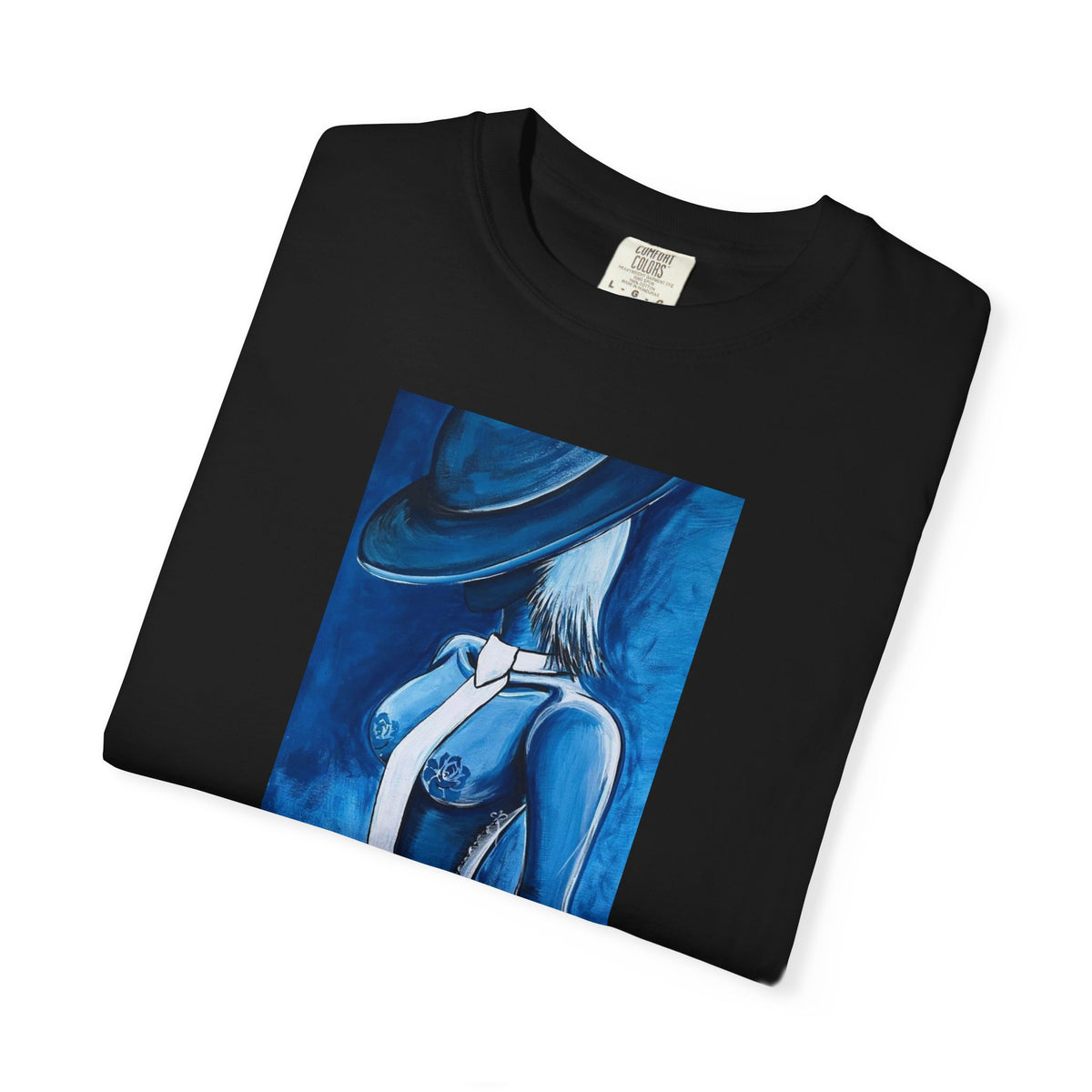 Artistic Blue Muse T-Shirt — LUCARTstudios Graphic Tee