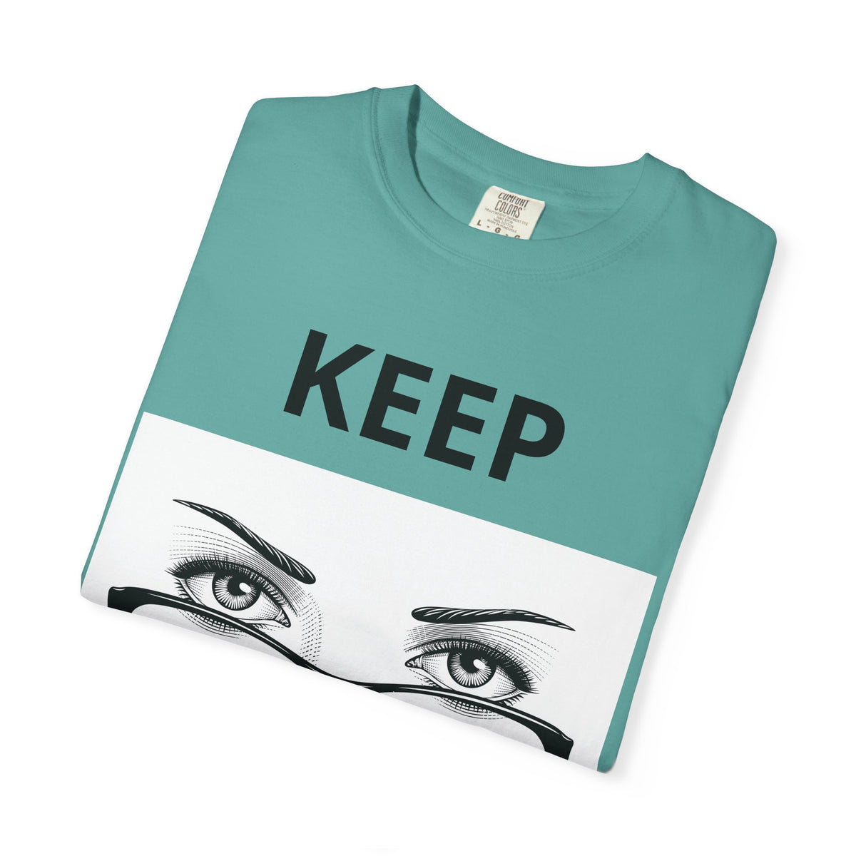 Keep Walking T-Shirt — Bold Eye & Glasses Graphic Tee