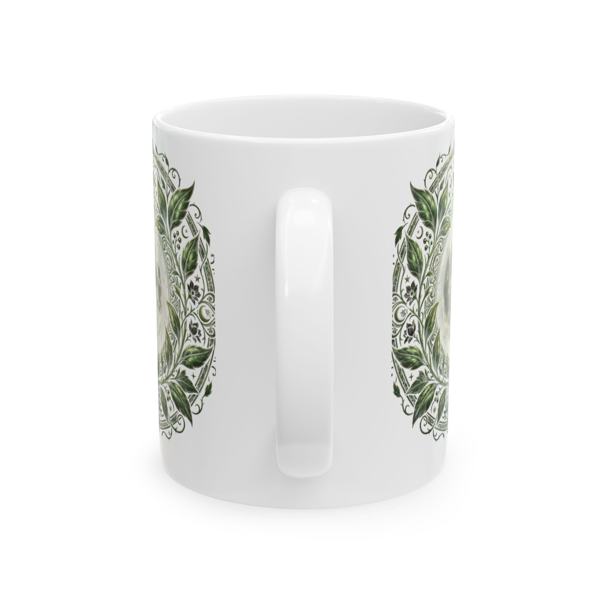 Mystic Owl Ceramic Mug — Boho Mandala Woodland Coffee Cup (11oz/15oz)