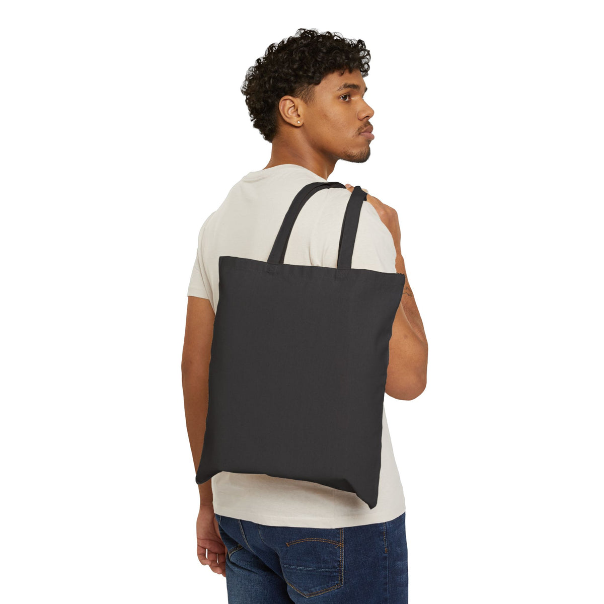 Canvas Tote Bag — Colorful Abstract Wrestling Art Print Tote