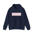 Heart Row Hoodie — Cute Minimalist Red Hearts Pullover