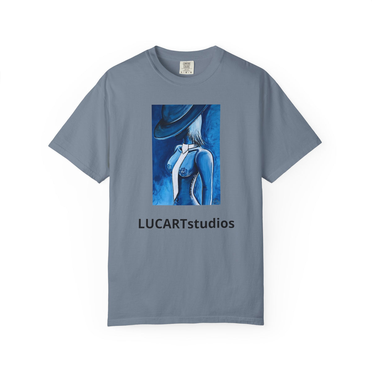 Artistic Blue Muse T-Shirt — LUCARTstudios Graphic Tee