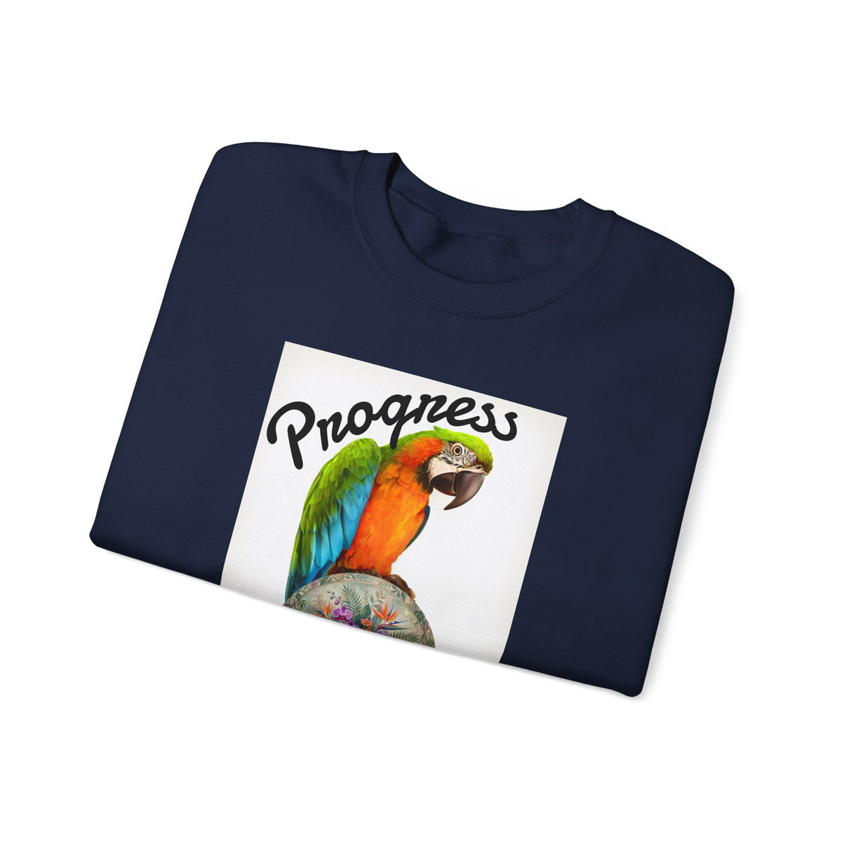 Progress Over Perfection Parrot Crewneck Sweatshirt