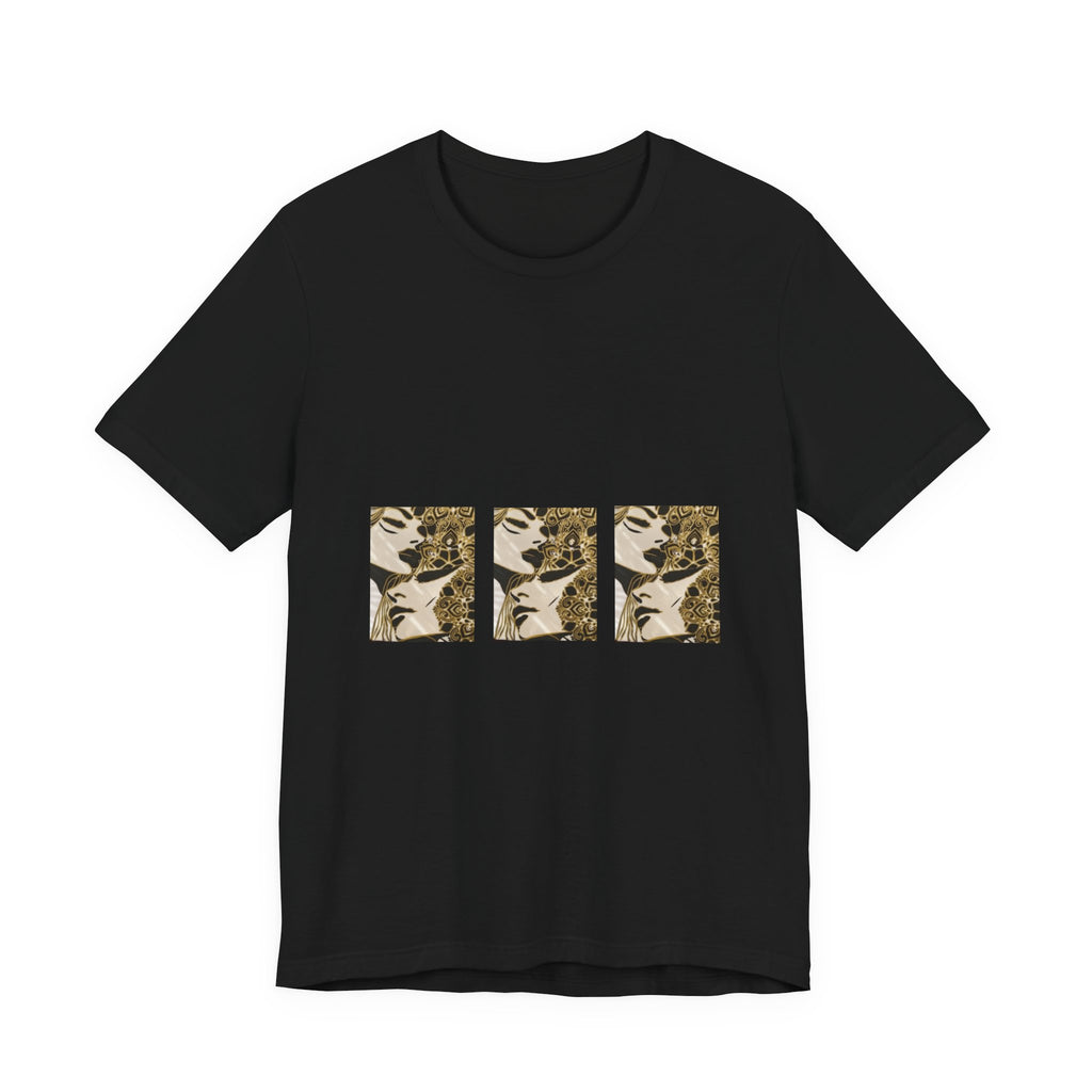 Vintage Botanical Triptych Tee — Retro Floral Graphic T-Shirt