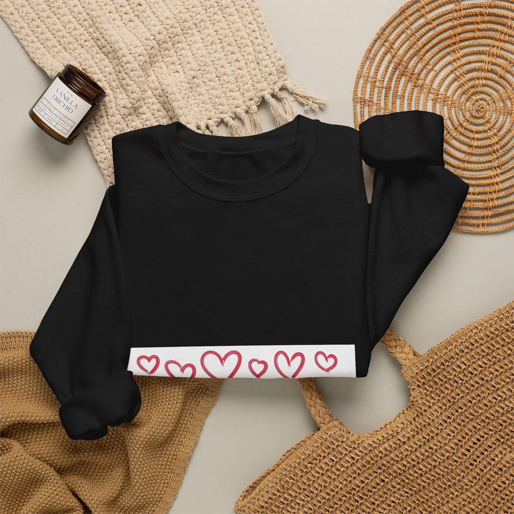 Pink Heart Love Sweatshirt