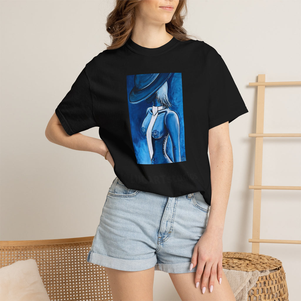 Artistic Blue Muse T-Shirt — LUCARTstudios Graphic Tee