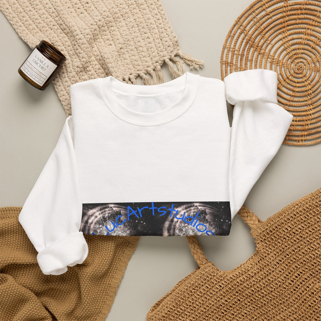 Wolf Moon Crewneck Sweatshirt – Mystical Wolf & Moon Graphic