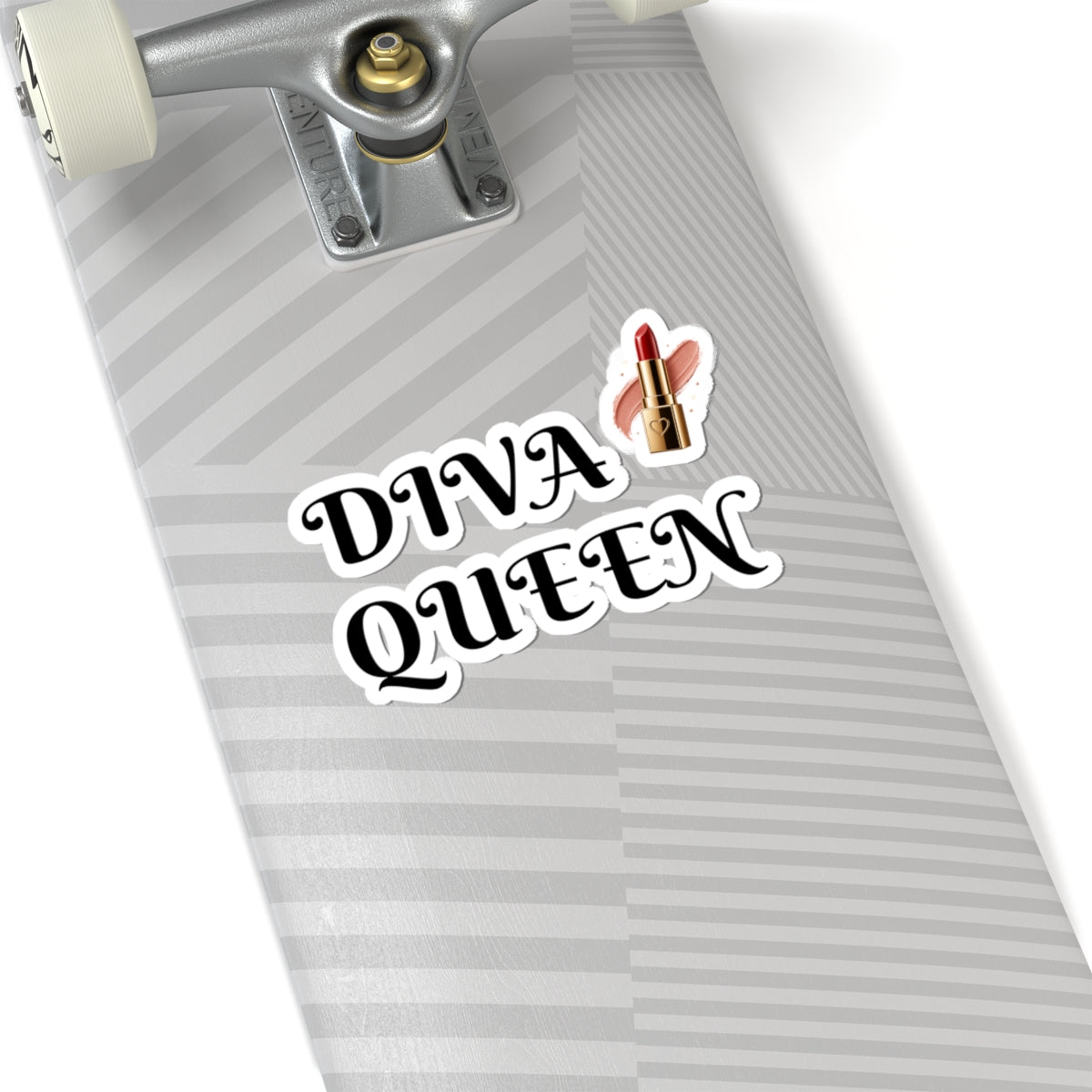 Diva Queen Kiss-Cut Sticker – Lipstick Graphic Sticker for Laptops & Makeup Lovers