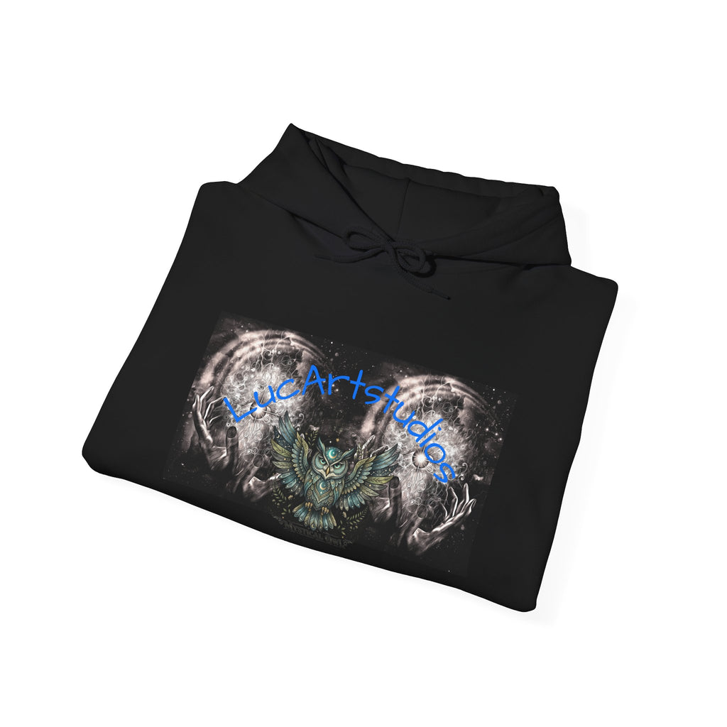 Demon Grunge Hoodie — Neon Script Chest Artwork