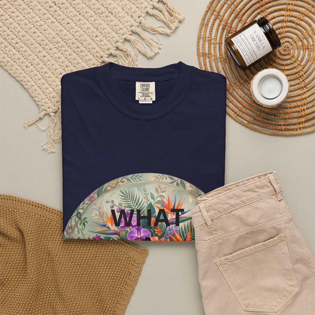 Floral 'What a Wonderful' Graphic T-Shirt