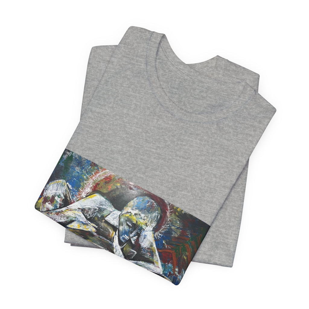 Abstract Figurative Art Tee — LucArtstudios Printed Short Sleeve T‑Shirt