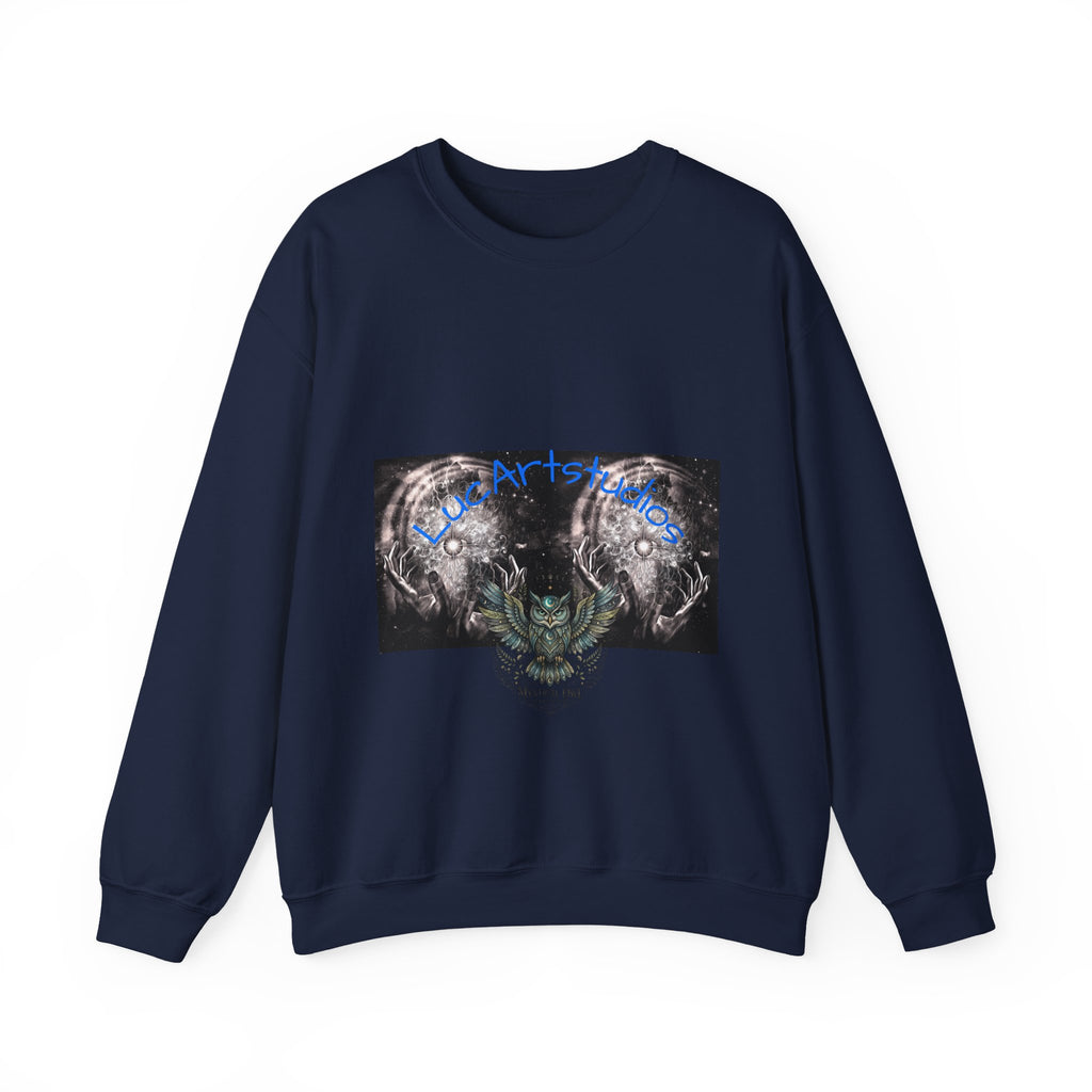 Wolf Moon Crewneck Sweatshirt – Mystical Wolf & Moon Graphic