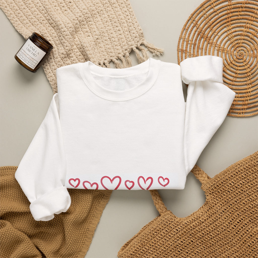 Pink Heart Love Sweatshirt
