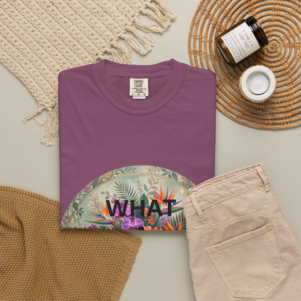Floral 'What a Wonderful' Graphic T-Shirt