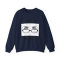 Keep Walking Crewneck Sweatshirt — Bold Eyeglasses Graphic Motivational Pullover