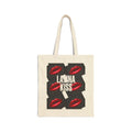 Tote Bag — 'Layna Kiss' Red Lips Graphic Canvas Tote