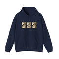 Vintage Floral Cat Trio Hoodie — Cute Retro Cat Art Pullover