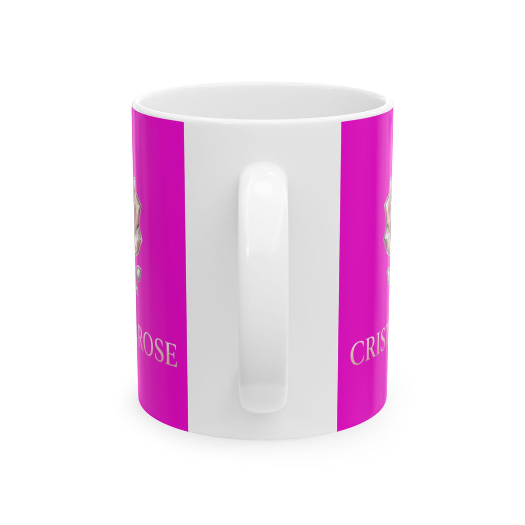 Diva Lipstick Ceramic Mug — Pink 'DIVA' Crown Coffee Cup (11oz/15oz)