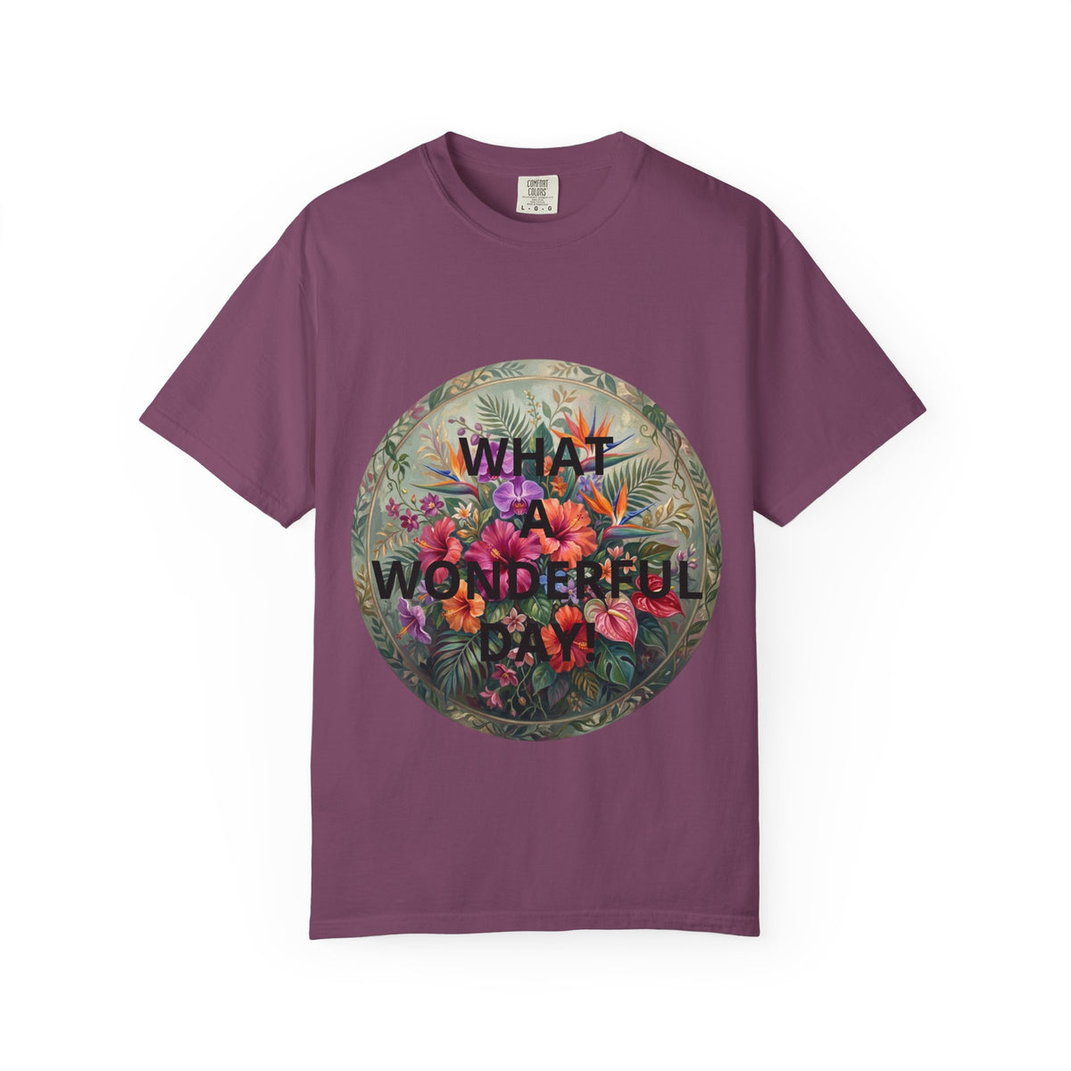 Floral 'What a Wonderful' Graphic T-Shirt