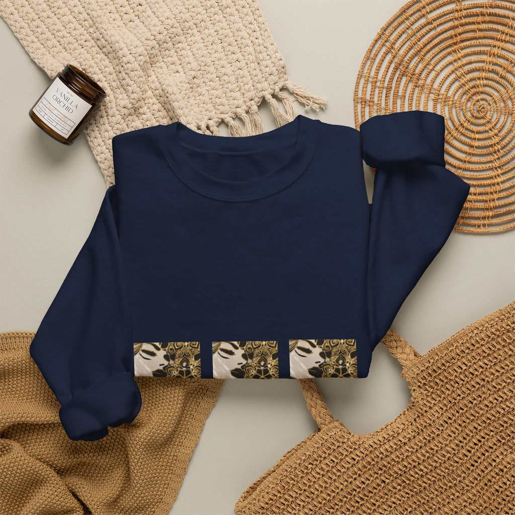 Retro Leopard Triptych Crewneck Sweatshirt