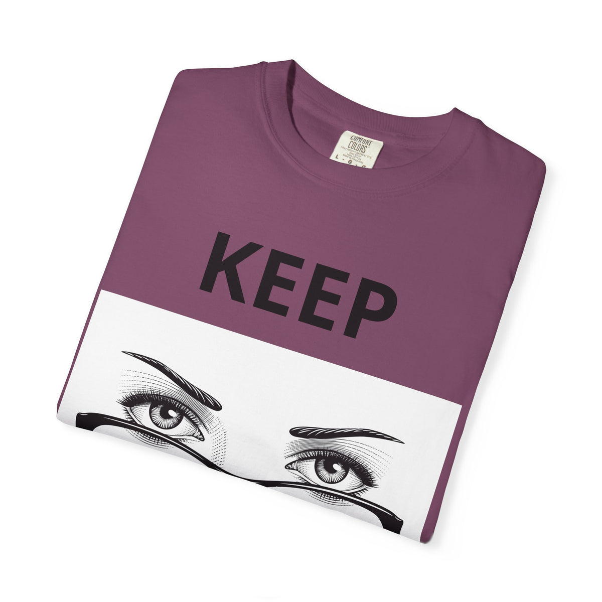 Keep Walking T-Shirt — Bold Eye & Glasses Graphic Tee