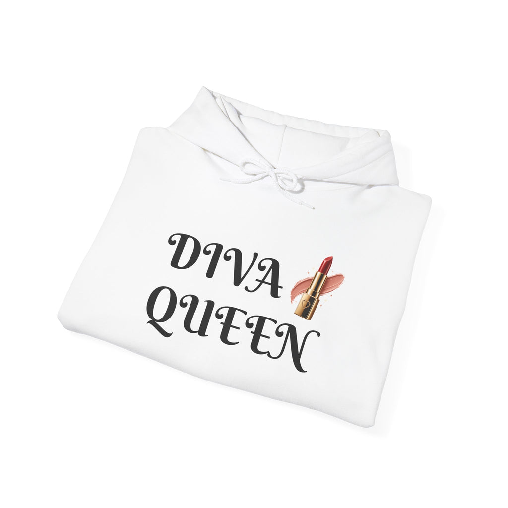 Diva Queen Hoodie — Feminine Lipstick Graphic Pullover