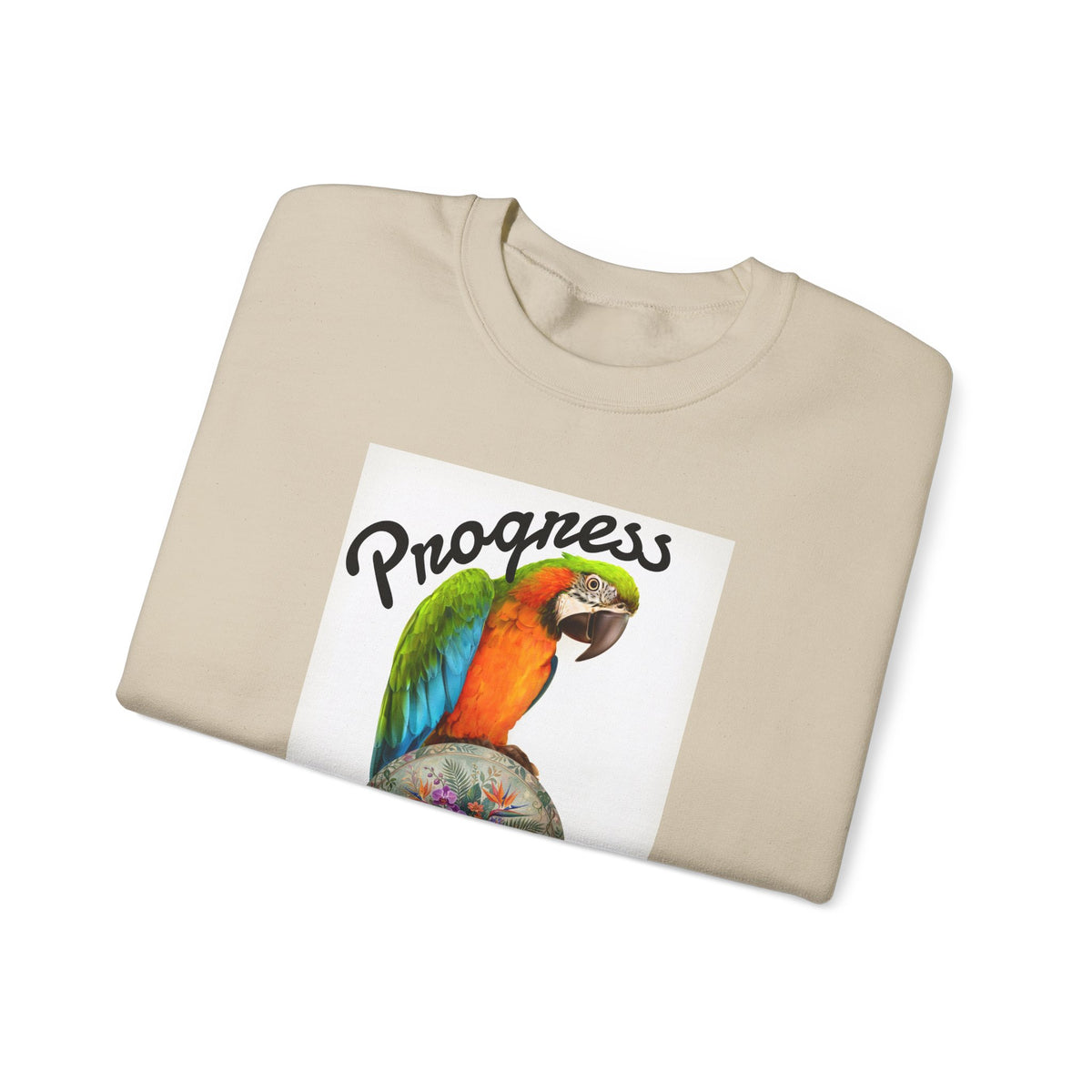 Progress Over Perfection Parrot Crewneck Sweatshirt
