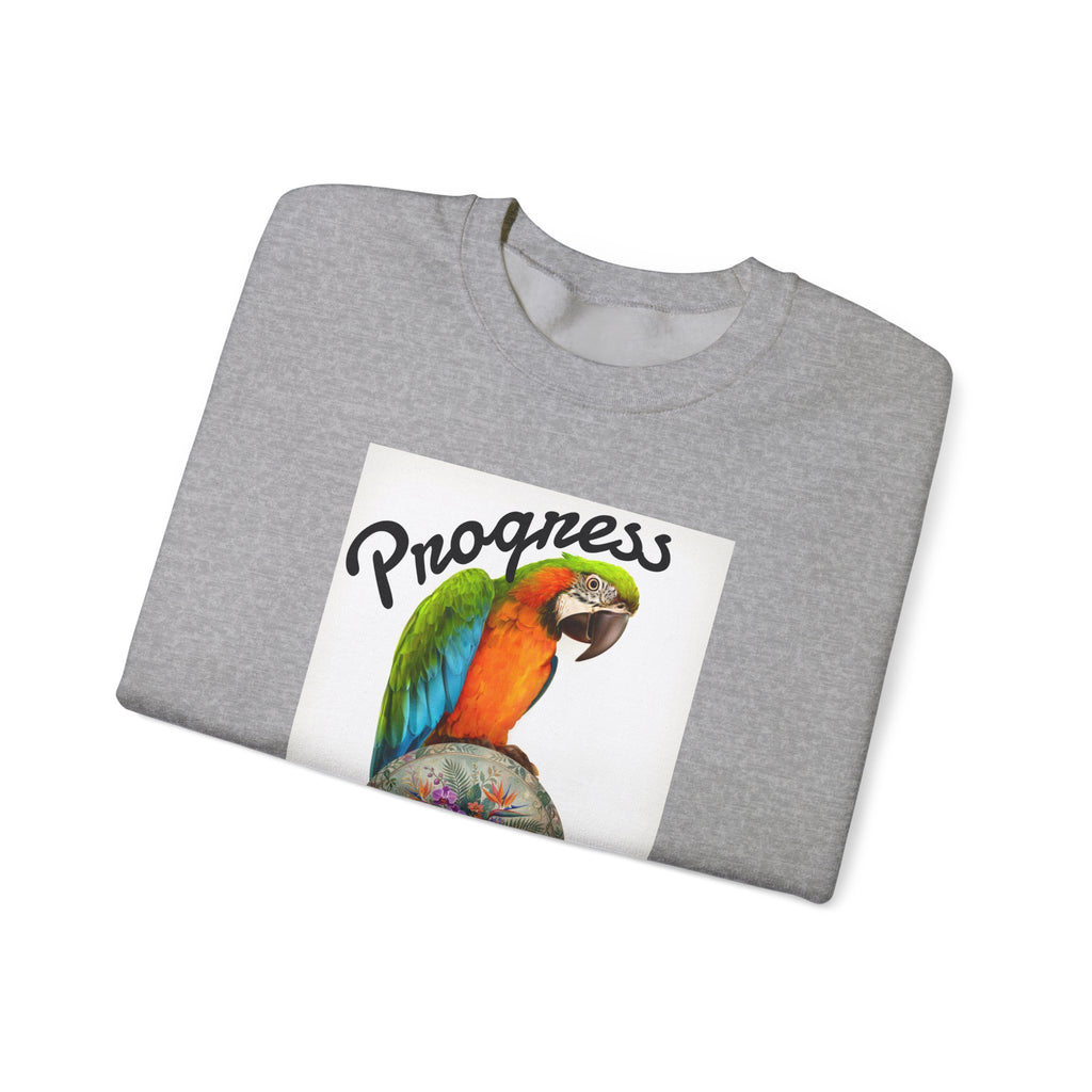 Progress Over Perfection Parrot Crewneck Sweatshirt