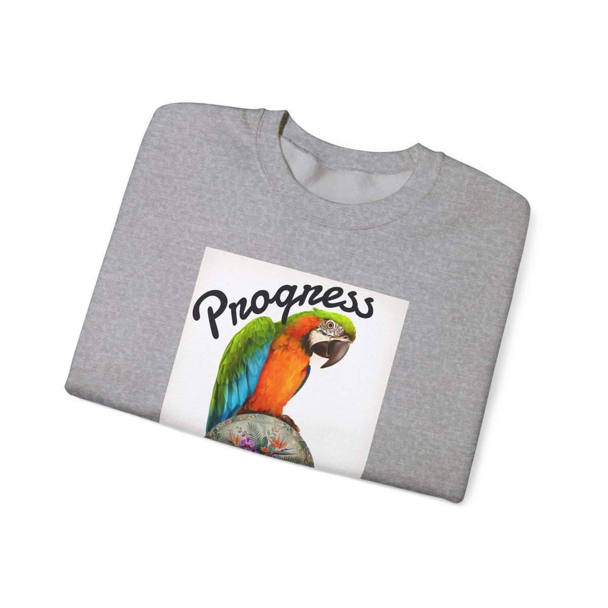 Progress Over Perfection Parrot Crewneck Sweatshirt