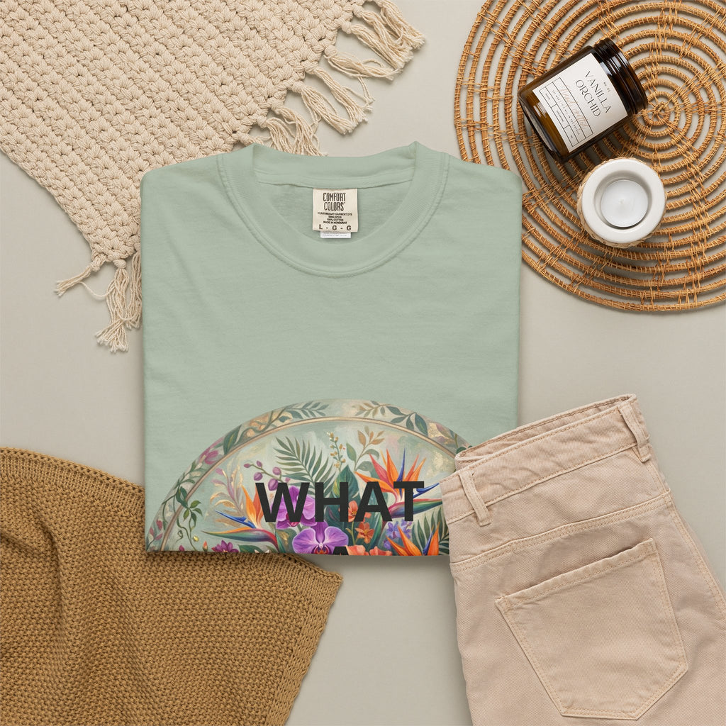 Floral 'What a Wonderful' Graphic T-Shirt