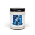 LucART Blue Muse 9oz Scented Soy Candle — Artistic Eau de Parfum Jar