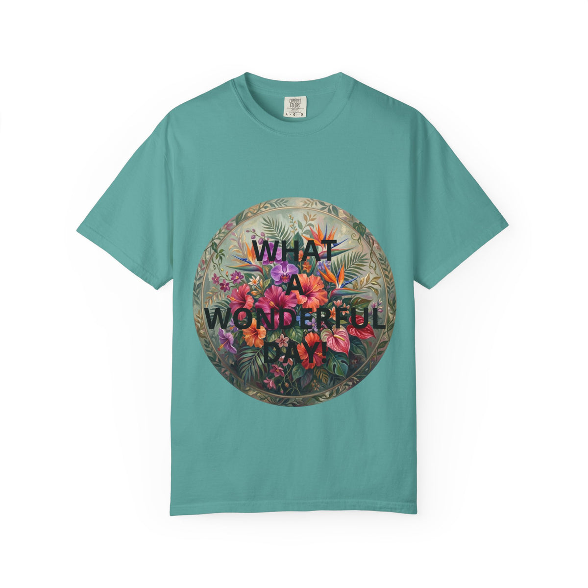 Floral 'What a Wonderful' Graphic T-Shirt
