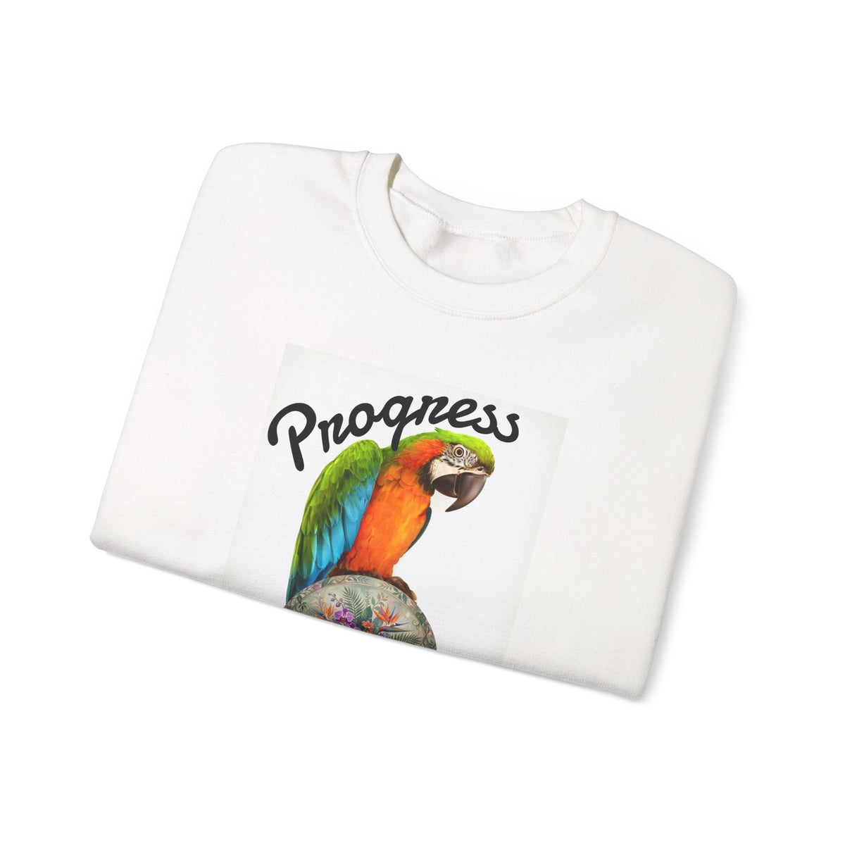 Progress Over Perfection Parrot Crewneck Sweatshirt