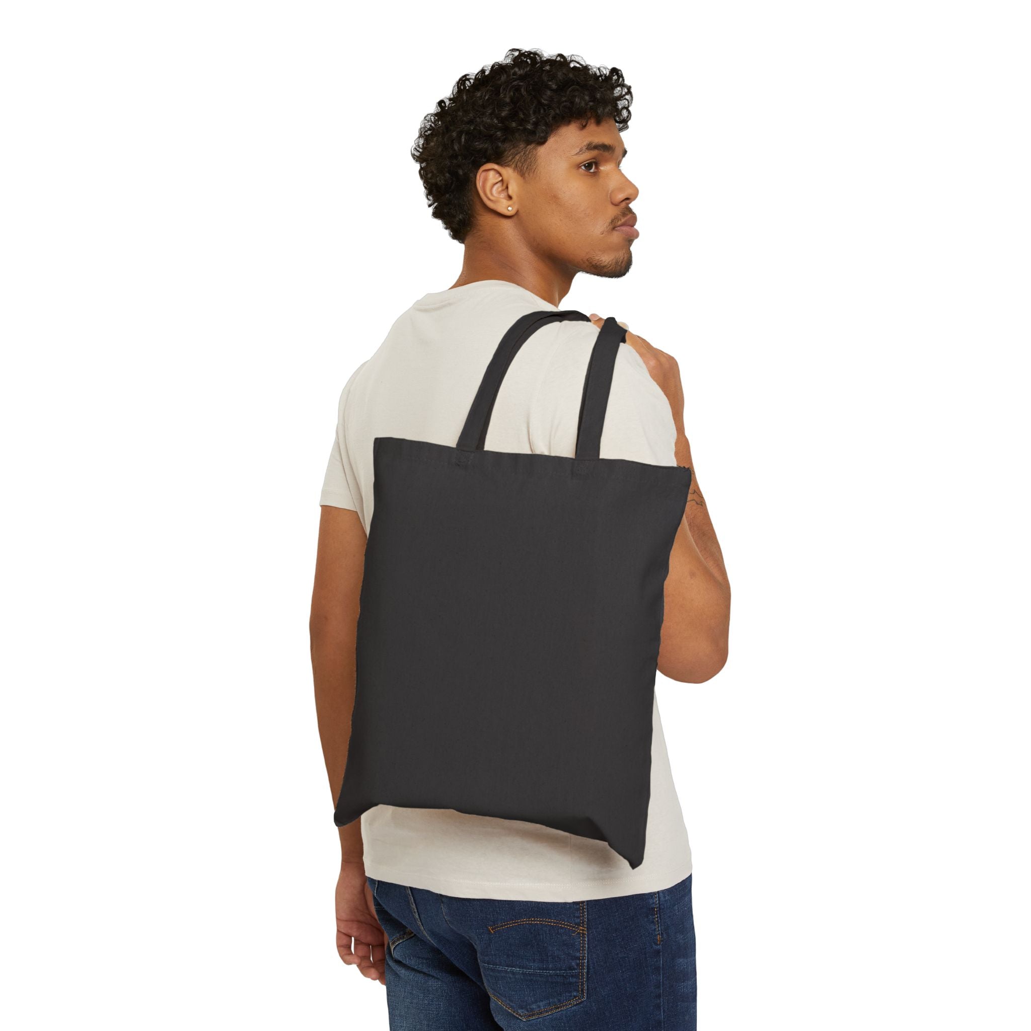Canvas Tote Bag — Vintage Botanical Eagle Print Cotton Shopper