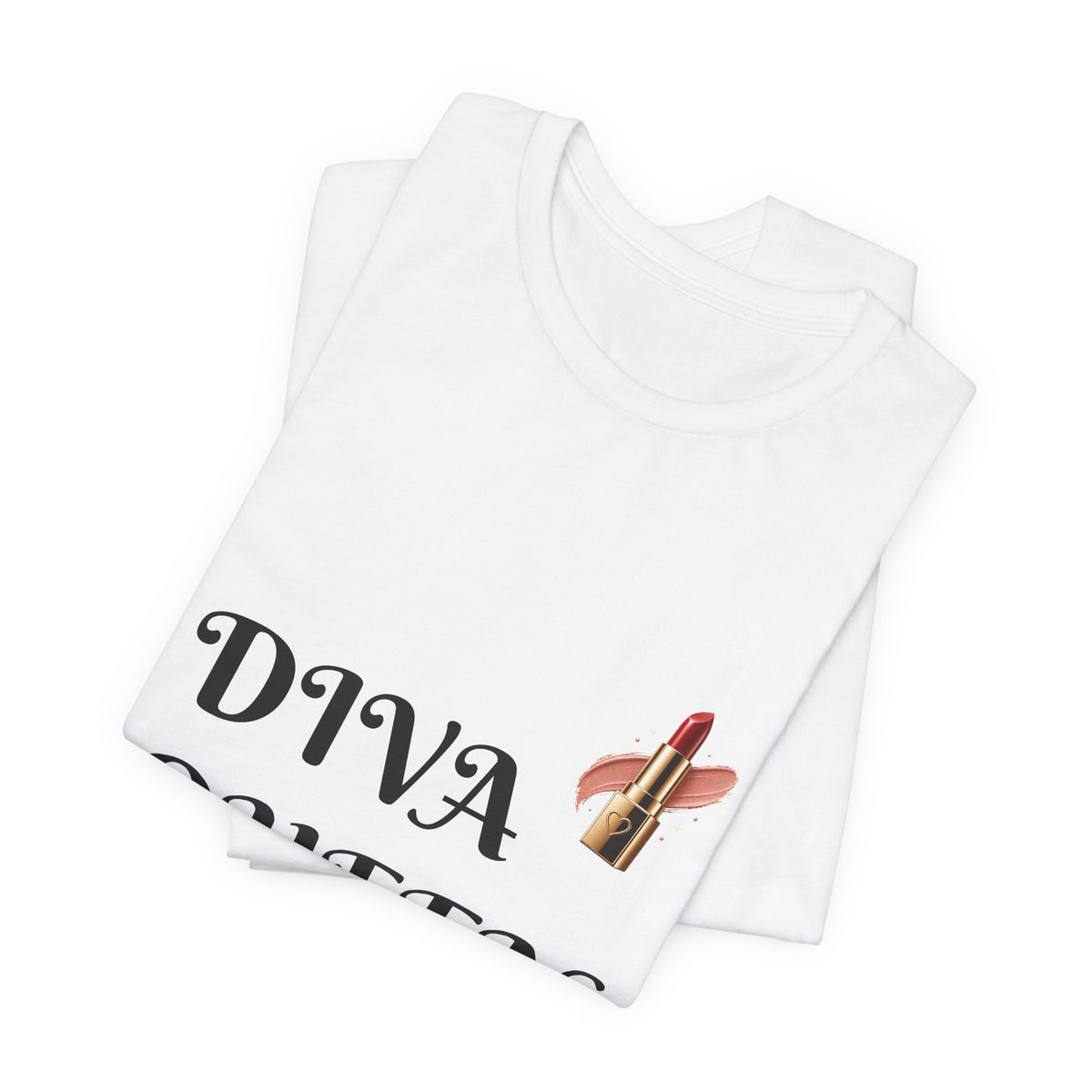 Diva Queen T-Shirt — Lipstick Graphic Tee for Glam Lovers