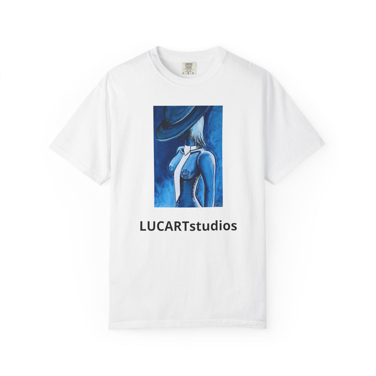Artistic Blue Muse T-Shirt — LUCARTstudios Graphic Tee