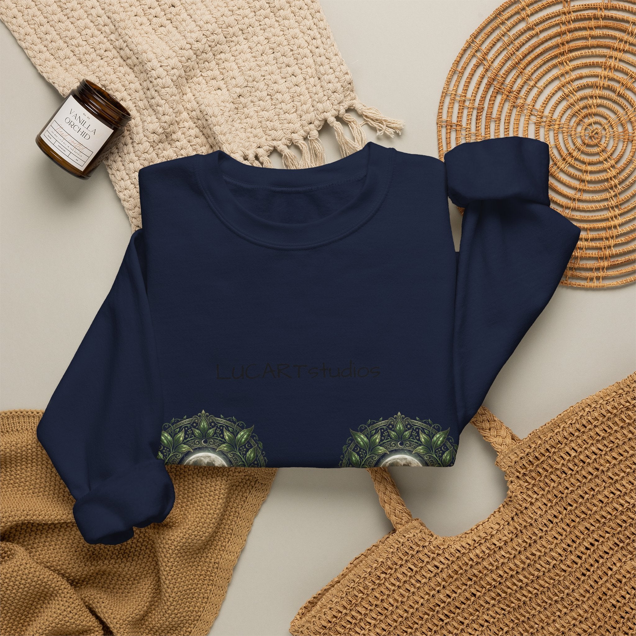 Mystic Owl Moon Crewneck Sweatshirt