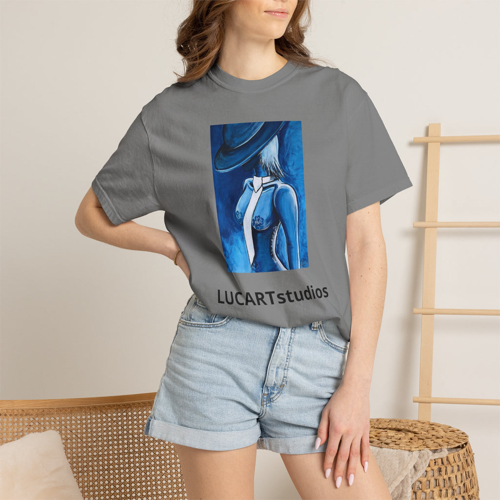 Artistic Blue Muse T-Shirt — LUCARTstudios Graphic Tee