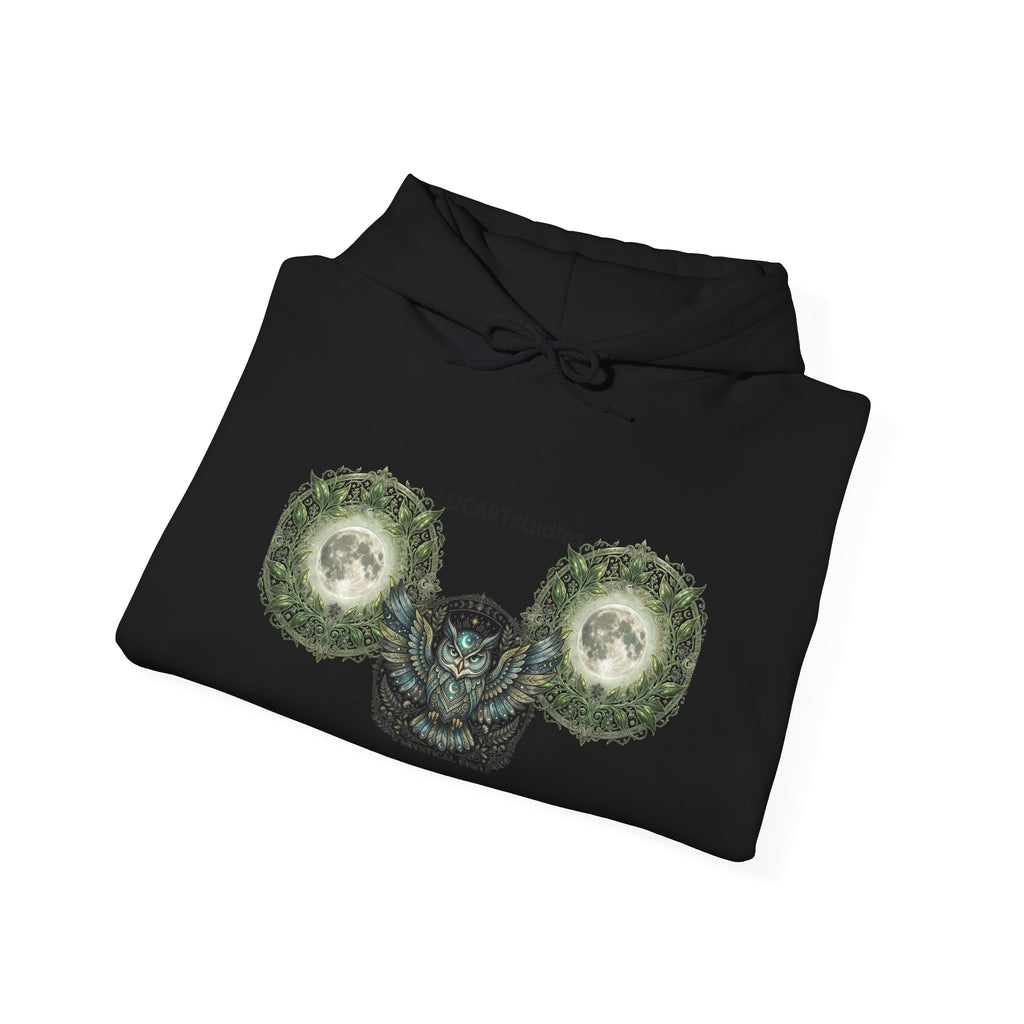 Skull & Wings Hoodie – Botanical Dollar Skull Graphic Sweatshirt