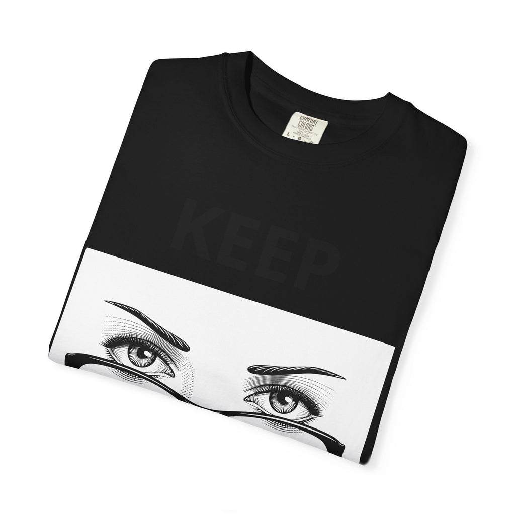 Keep Walking T-Shirt — Bold Eye & Glasses Graphic Tee