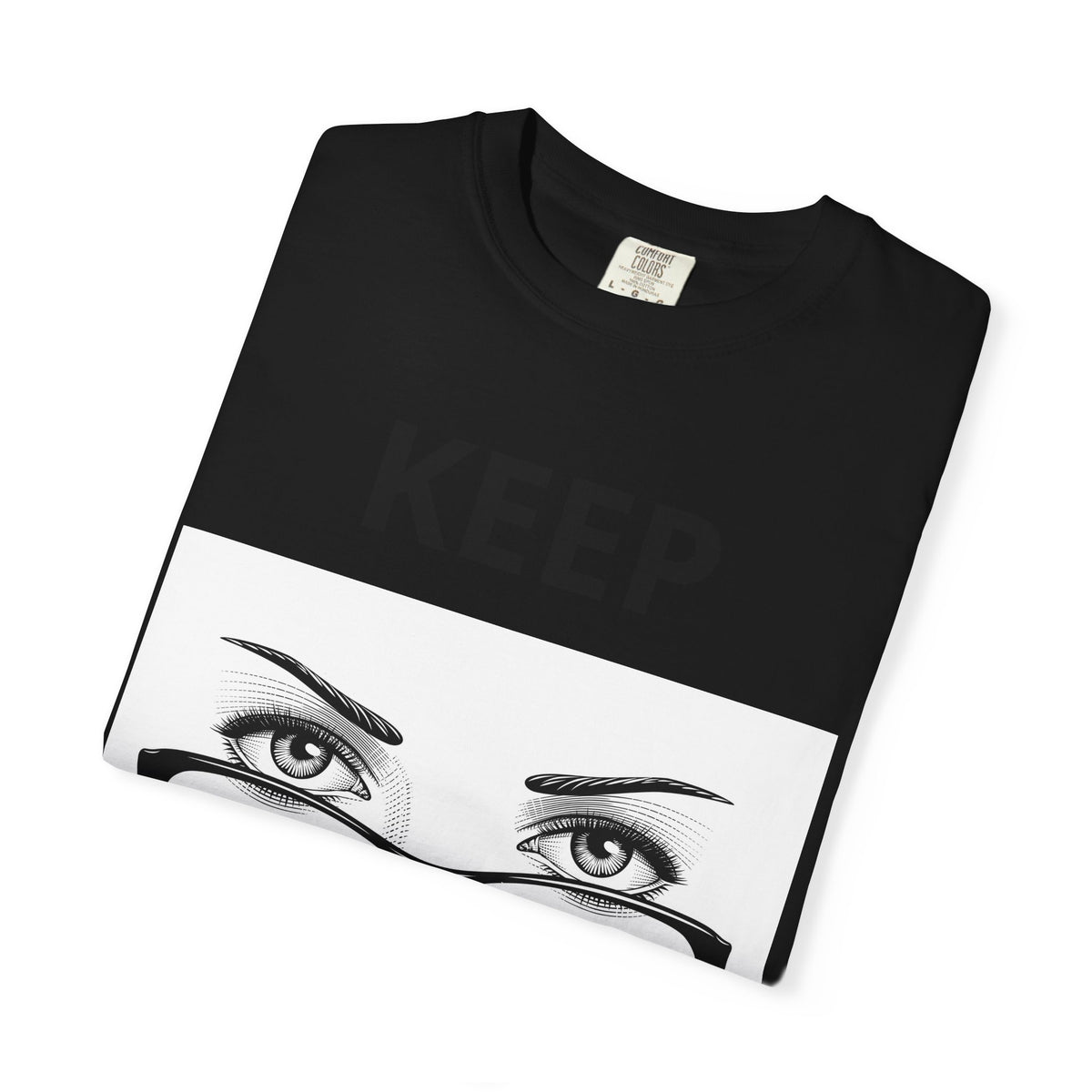 Keep Walking T-Shirt — Bold Eye & Glasses Graphic Tee