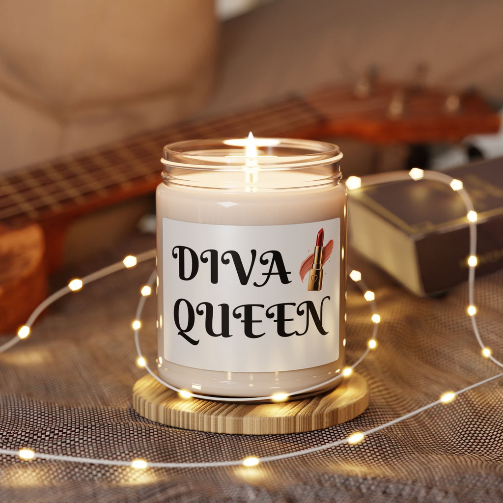Diva Queen Scented Soy Candle — 9oz Lipstick Luxe Fragrance