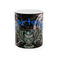 Mystical Owl Ceramic Mug — Spiritual Night Sky Coffee Cup (11oz & 15oz)