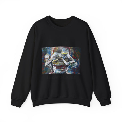 Artistic Figurative Crewneck Sweatshirt — "LucArtstudios" Graphic