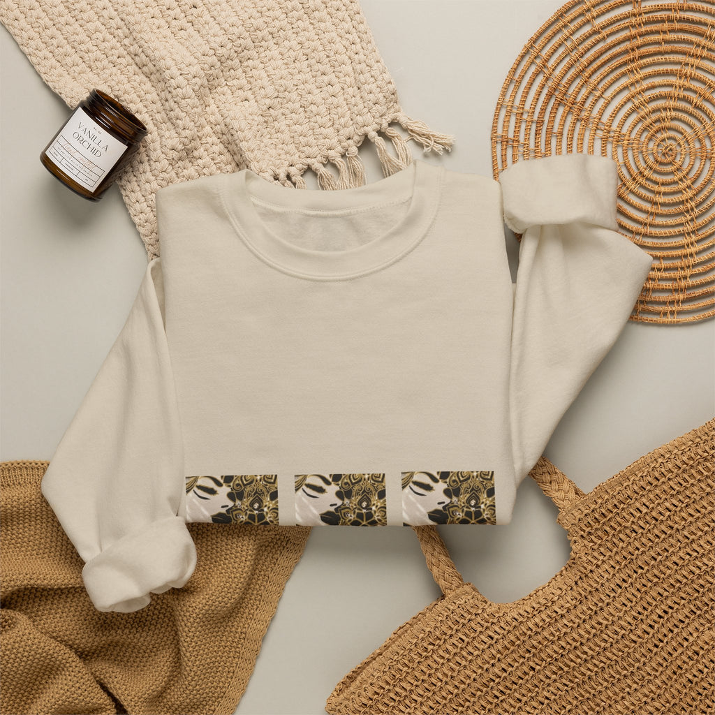 Retro Leopard Triptych Crewneck Sweatshirt